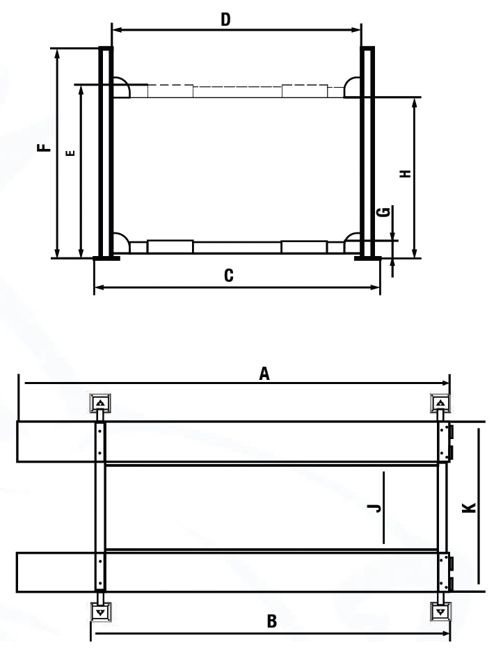 Ascenta 4P-18000S 4 Post Hoist 18T | Hartex Engineering